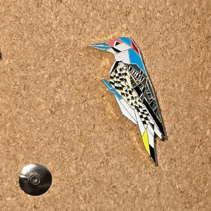 Geometric Kingfisher Pin - Glitz & Gleam - Brooches - Coastal Charm Creators