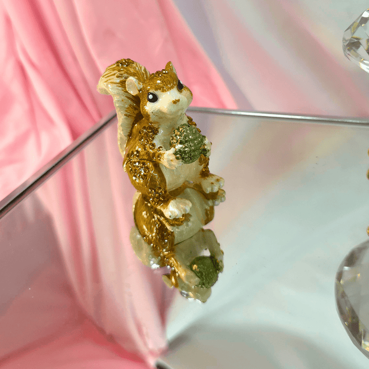 Golden Squirrel Trinket Box - Lumina Luxe - Jewelry Box - Coastal Charm Creators