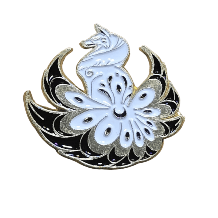 Goldstar Celestial Ninetails Fox Pin - Glitz & Gleam - Brooches - Coastal Charm Creators