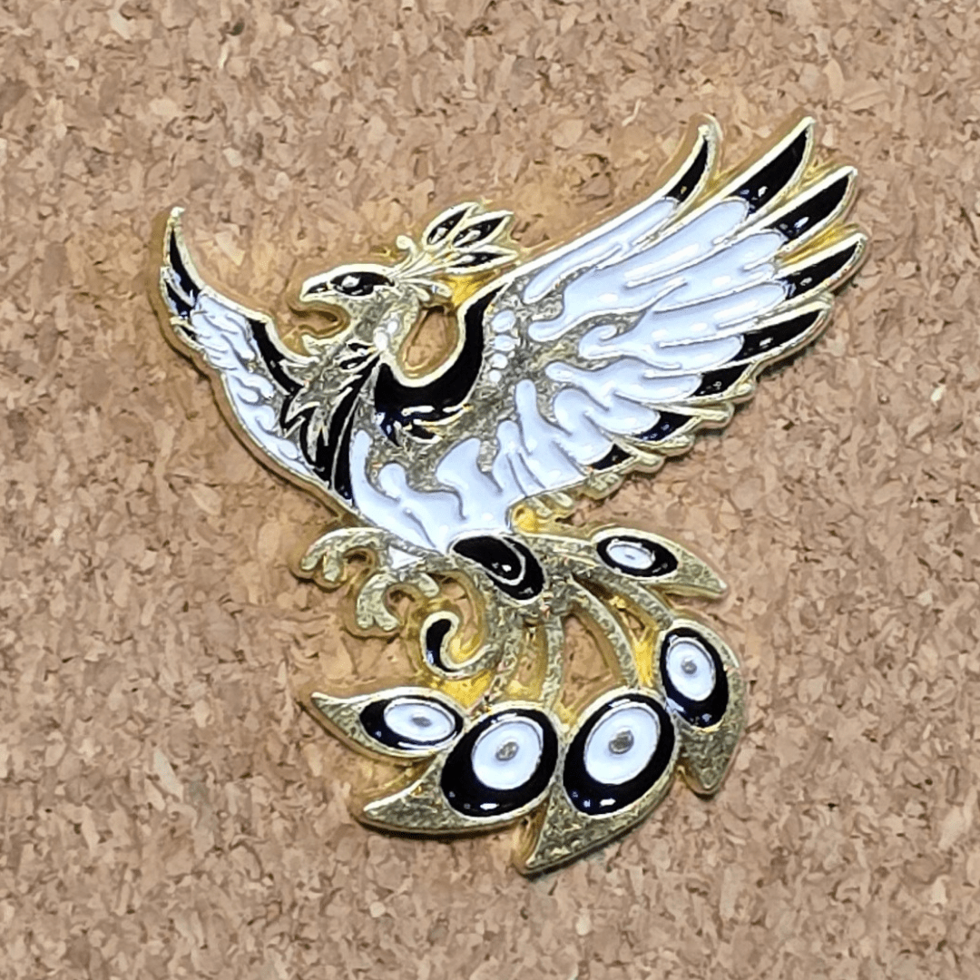 Goldstar Celestial Phoenix Pin - Glitz & Gleam - Brooches - Coastal Charm Creators