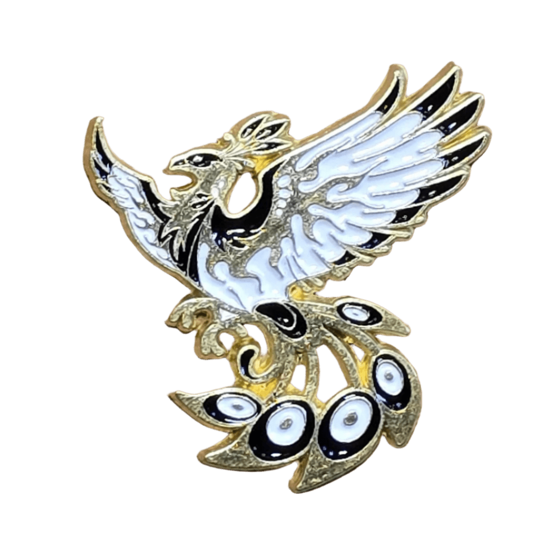 Goldstar Celestial Phoenix Pin - Glitz & Gleam - Brooches - Coastal Charm Creators