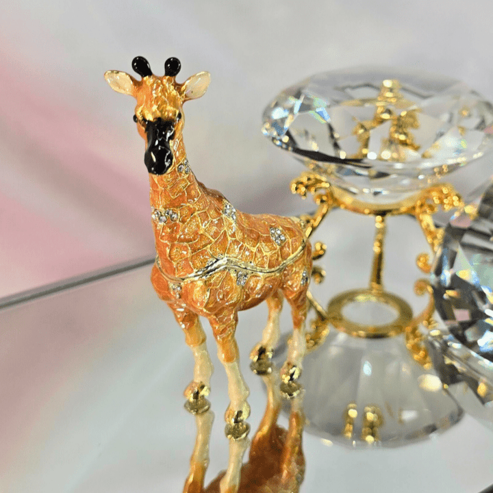 Gorgeous Gamboge Giraffe Trinket Box - Lumina Luxe - Jewelry Box - Coastal Charm Creators