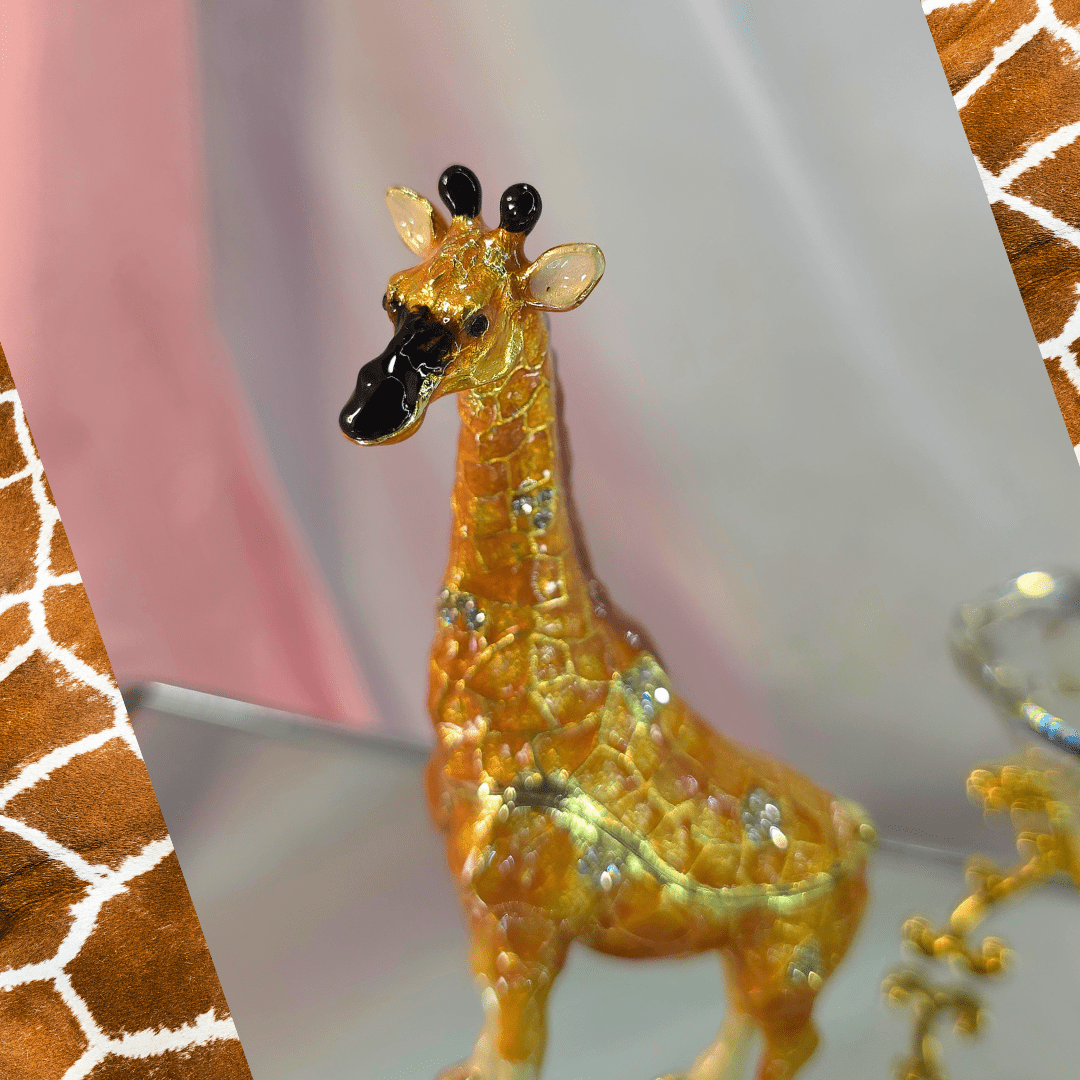 Gorgeous Gamboge Giraffe Trinket Box - Lumina Luxe - Jewelry Box - Coastal Charm Creators