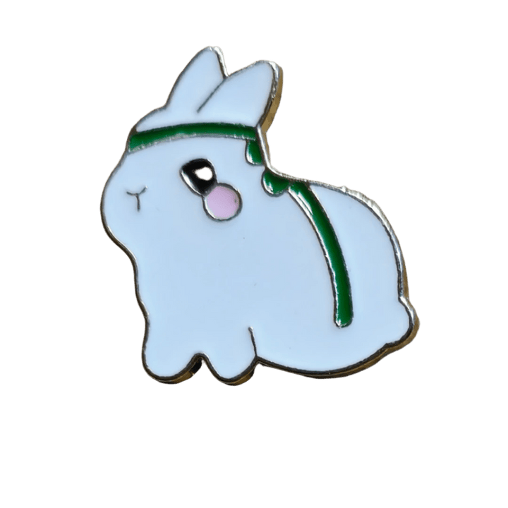 Green Belt Bunny Pin - Glitz & Gleam - Brooches - Coastal Charm Creators