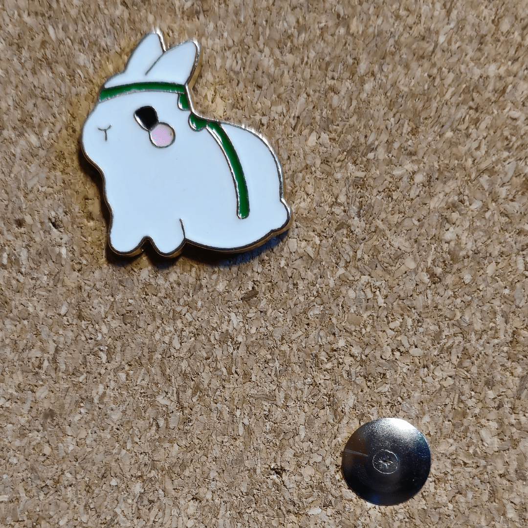 Green Belt Bunny Pin - Glitz & Gleam - Brooches - Coastal Charm Creators