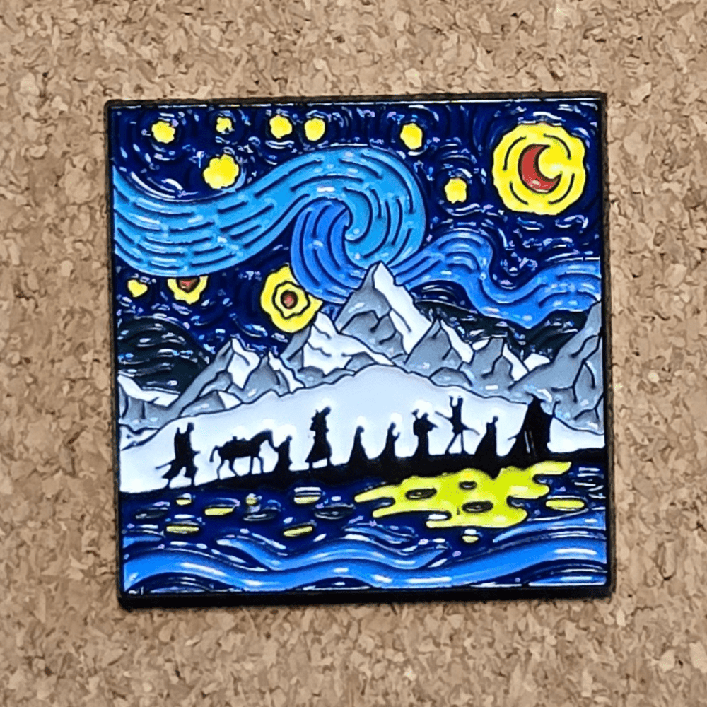 Impressionist LOTR Painting Pin - Glitz & Gleam - Brooches - Coastal Charm Creators