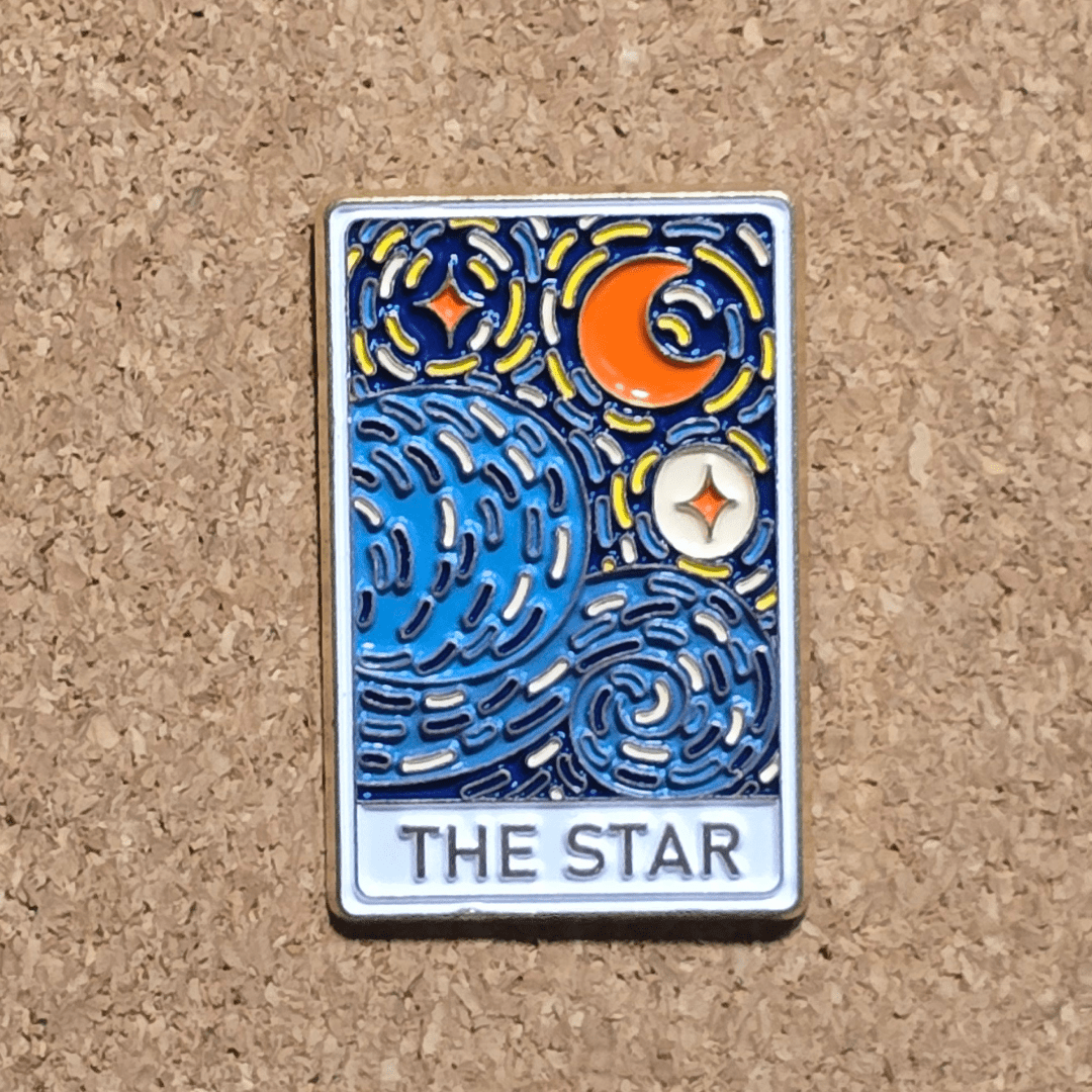 Impressionist Tarot "The Star" Painting Pin - Glitz & Gleam - Brooches - Coastal Charm Creators