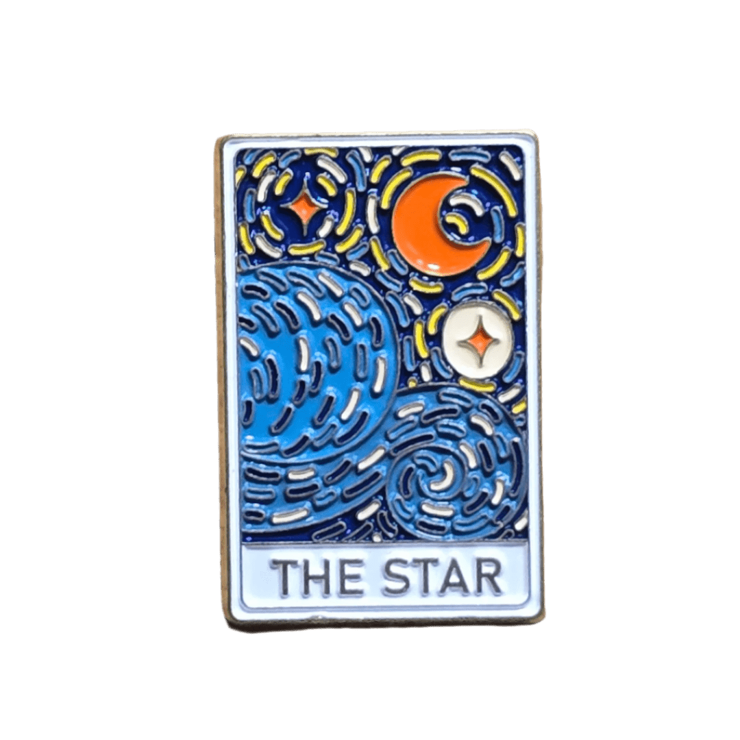 Impressionist Tarot "The Star" Painting Pin - Glitz & Gleam - Brooches - Coastal Charm Creators