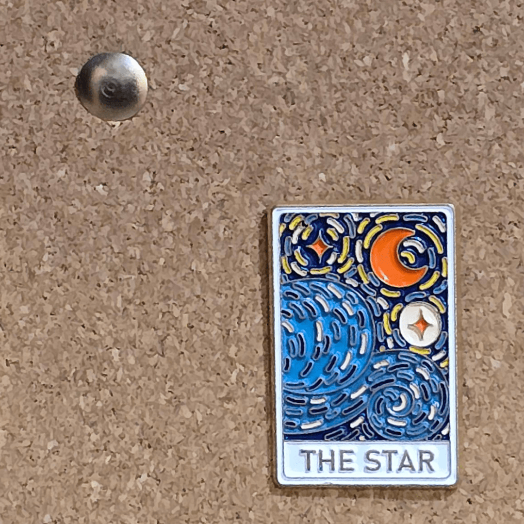 Impressionist Tarot "The Star" Painting Pin - Glitz & Gleam - Brooches - Coastal Charm Creators