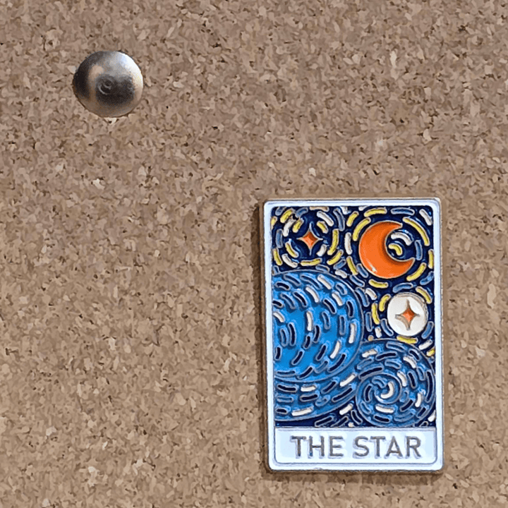 Impressionist Tarot "The Star" Painting Pin - Glitz & Gleam - Brooches - Coastal Charm Creators