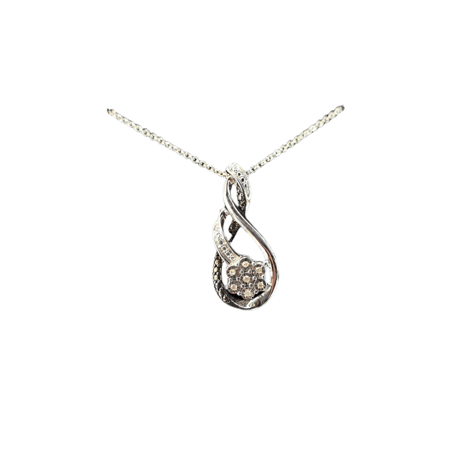 Infinite Grace Diamond Pendant Necklace - Diamond Dew - Necklace - Coastal Charm Creators