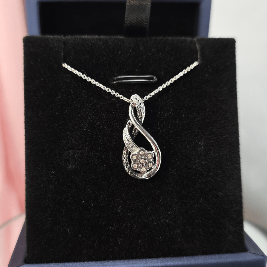 Infinite Grace Diamond Pendant Necklace - Diamond Dew - Necklace - Coastal Charm Creators