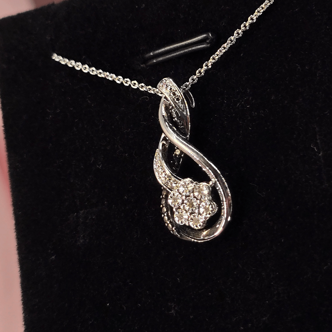 Infinite Grace Diamond Pendant Necklace - Diamond Dew - Necklace - Coastal Charm Creators