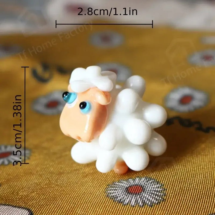 Insomniac Sheep Glass Art - Lumina Luxe - Handblown Glass - Coastal Charm Creators