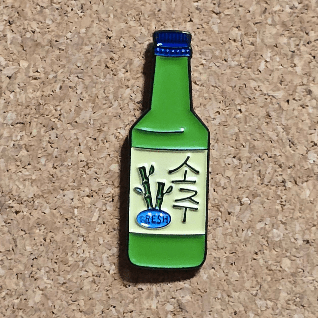 Korean Soju Bottle Pin - Glitz & Gleam - Brooches - Coastal Charm Creators