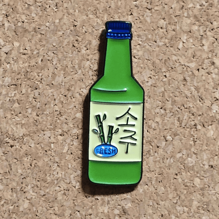 Korean Soju Bottle Pin - Glitz & Gleam - Brooches - Coastal Charm Creators