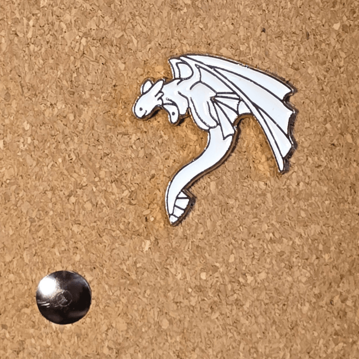 Light Fury the Dragon in Mid - flight Pin - Glitz & Gleam - Brooches - Coastal Charm Creators