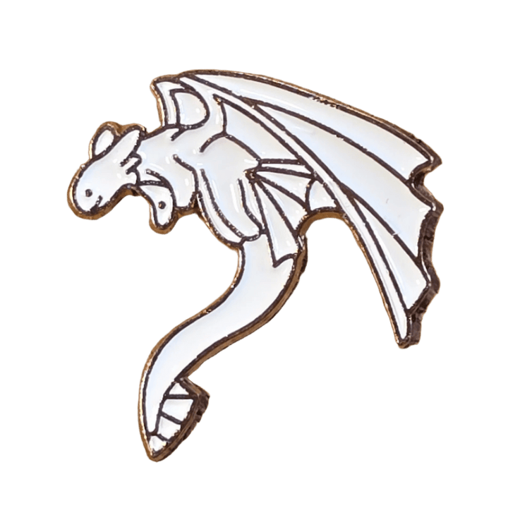 Light Fury the Dragon in Mid - flight Pin - Glitz & Gleam - Brooches - Coastal Charm Creators