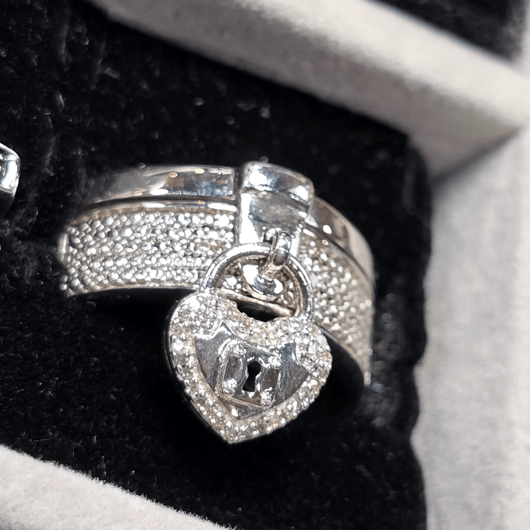 Locked in Love Ring - Diamond Dew - Ring - Coastal Charm Creators