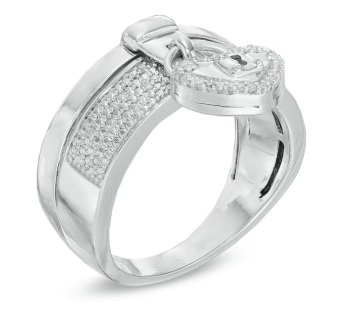 Locked in Love Ring - Diamond Dew - Ring - Coastal Charm Creators