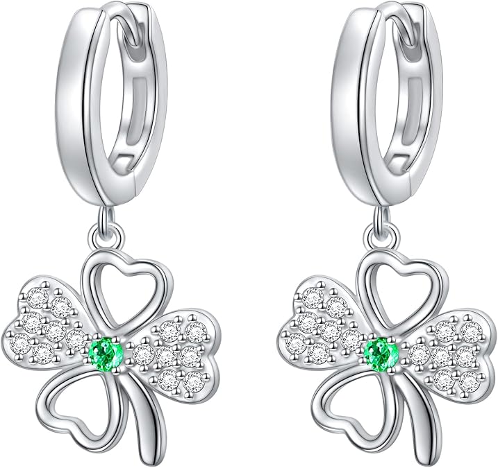 Lucky Clover Earrings - Silver Signature - Earrings - Coastal Charm Creators