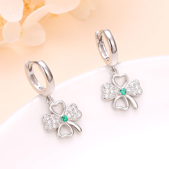 Lucky Clover Earrings - Silver Signature - Earrings - Coastal Charm Creators