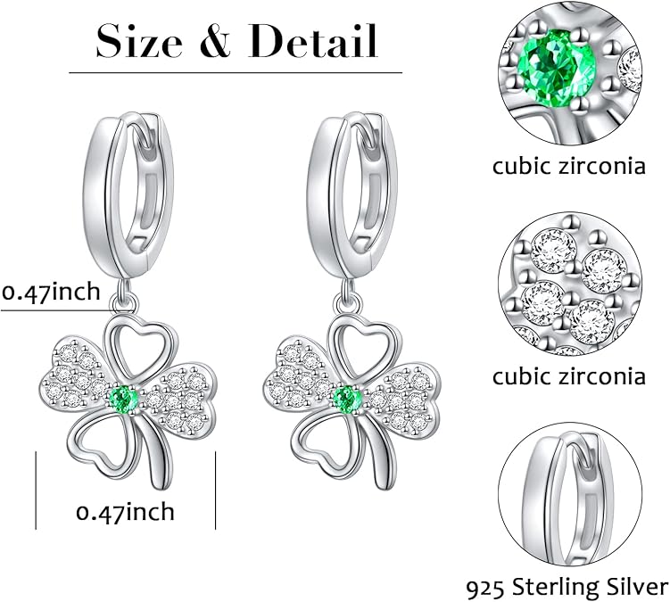 Lucky Clover Earrings - Silver Signature - Earrings - Coastal Charm Creators