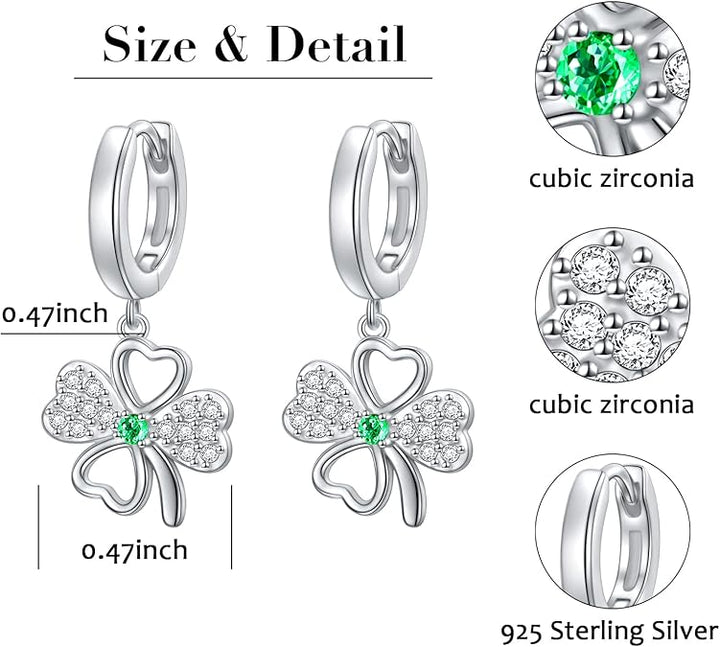 Lucky Clover Earrings - Silver Signature - Earrings - Coastal Charm Creators