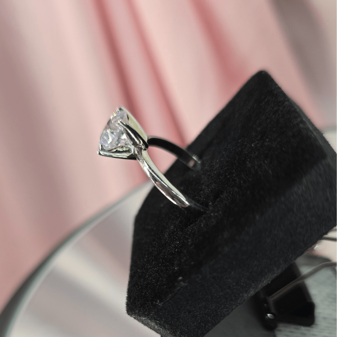 Lumina Claw Solitaire Ring - Silver Signature - Ring - Coastal Charm Creators