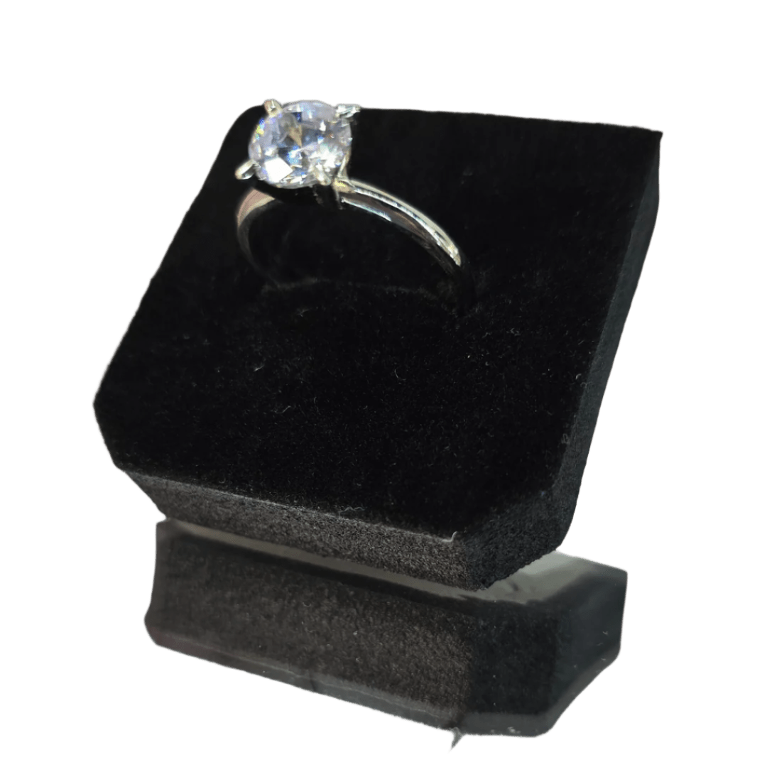 Lumina Claw Solitaire Ring - Silver Signature - Ring - Coastal Charm Creators