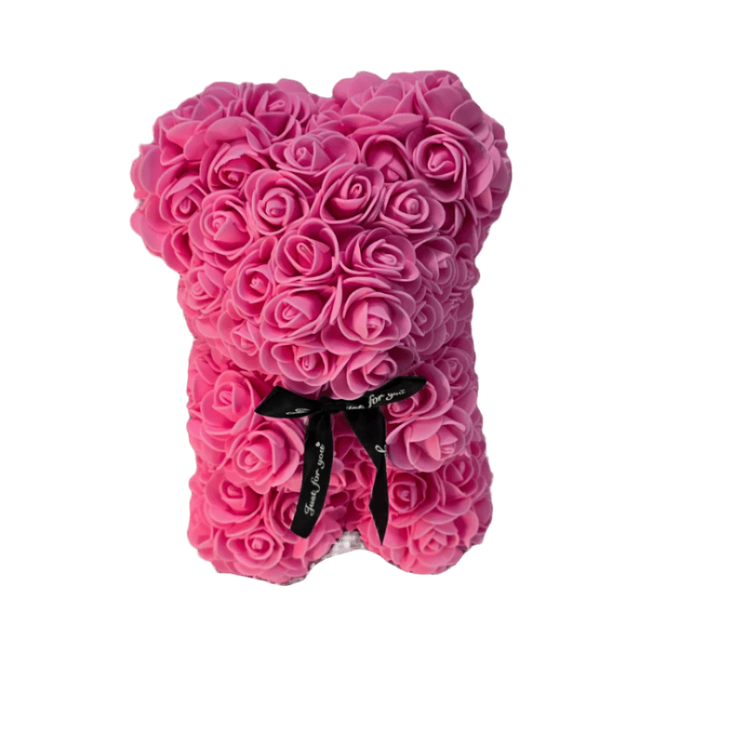 Luxury Pink Rose Bear Gift - Lumina Luxe - Gift Item - Coastal Charm Creators