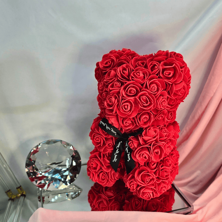 Luxury Red Rose Bear Gift - Lumina Luxe - Gift Item - Coastal Charm Creators