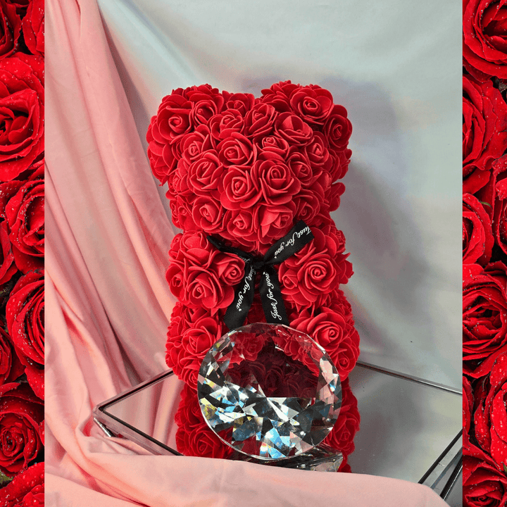 Luxury Red Rose Bear Gift - Lumina Luxe - Gift Item - Coastal Charm Creators