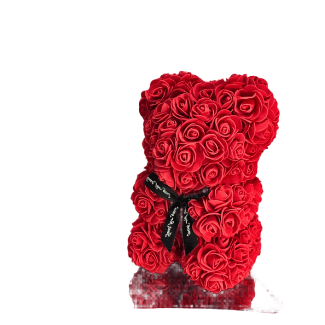 Luxury Red Rose Bear Gift - Lumina Luxe - Gift Item - Coastal Charm Creators