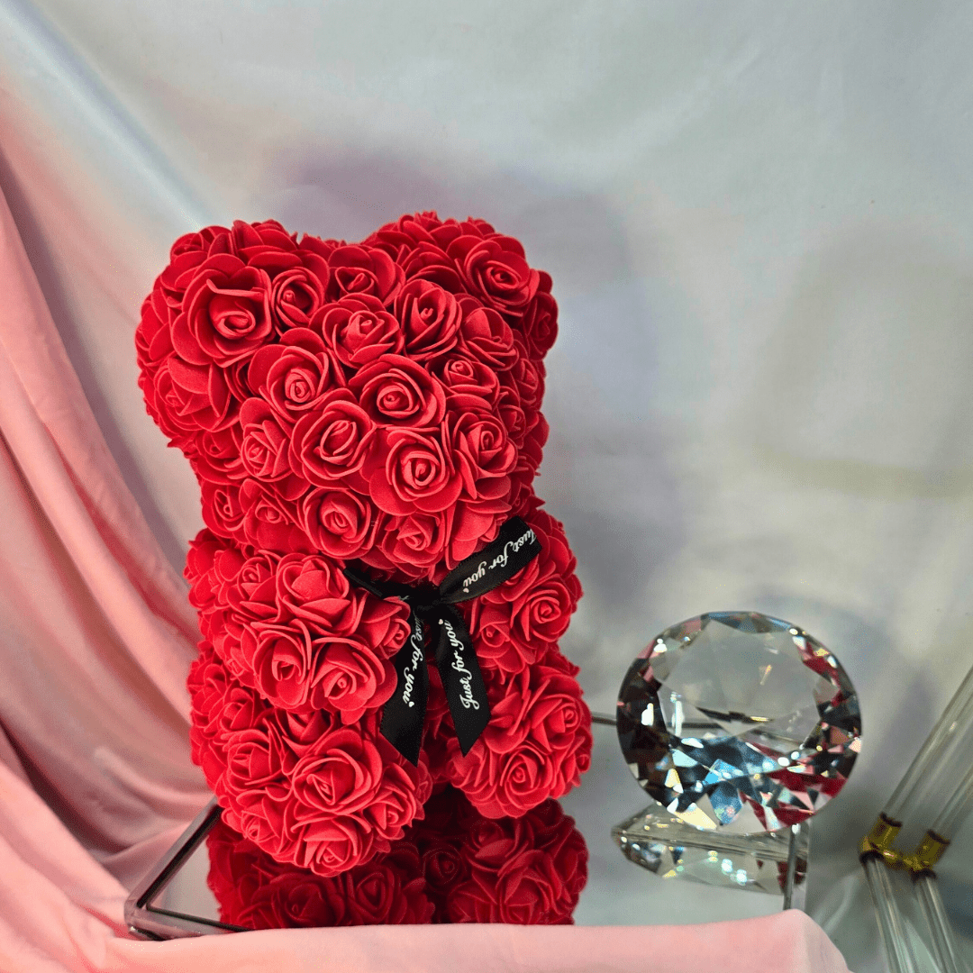 Luxury Red Rose Bear Gift - Lumina Luxe - Gift Item - Coastal Charm Creators