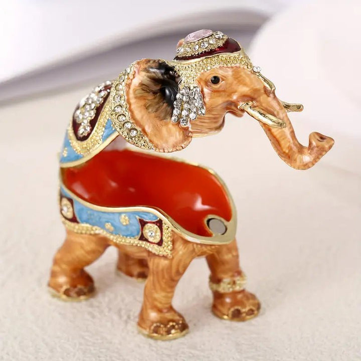 Majestic Royal Elephant Trinket Box - Lumina Luxe - Jewelry Box - Coastal Charm Creators