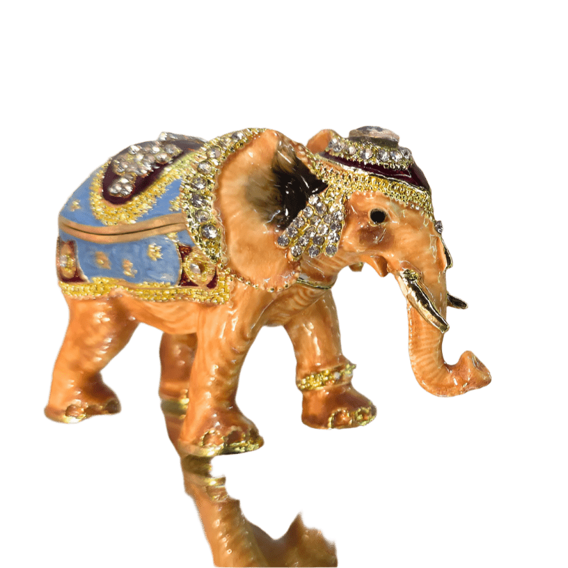 Majestic Royal Elephant Trinket Box - Lumina Luxe - Jewelry Box - Coastal Charm Creators