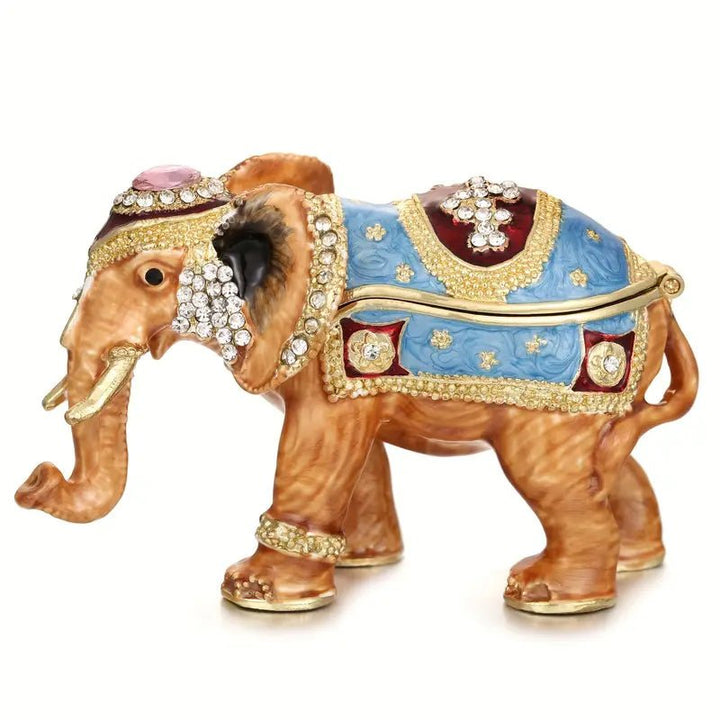 Majestic Royal Elephant Trinket Box - Lumina Luxe - Jewelry Box - Coastal Charm Creators