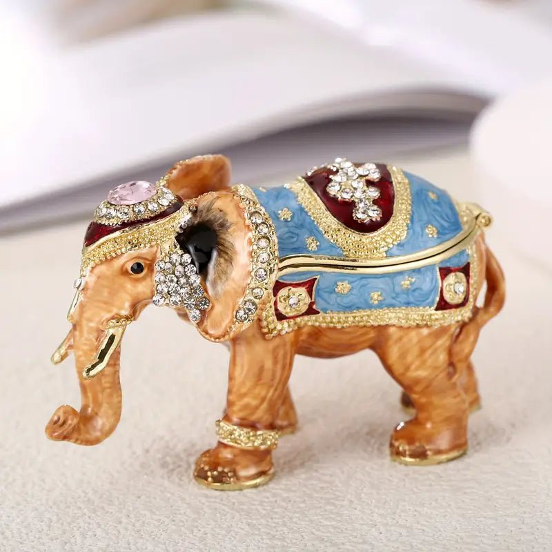 Majestic Royal Elephant Trinket Box - Lumina Luxe - Jewelry Box - Coastal Charm Creators