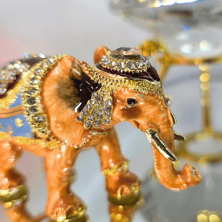 Majestic Royal Elephant Trinket Box - Lumina Luxe - Jewelry Box - Coastal Charm Creators