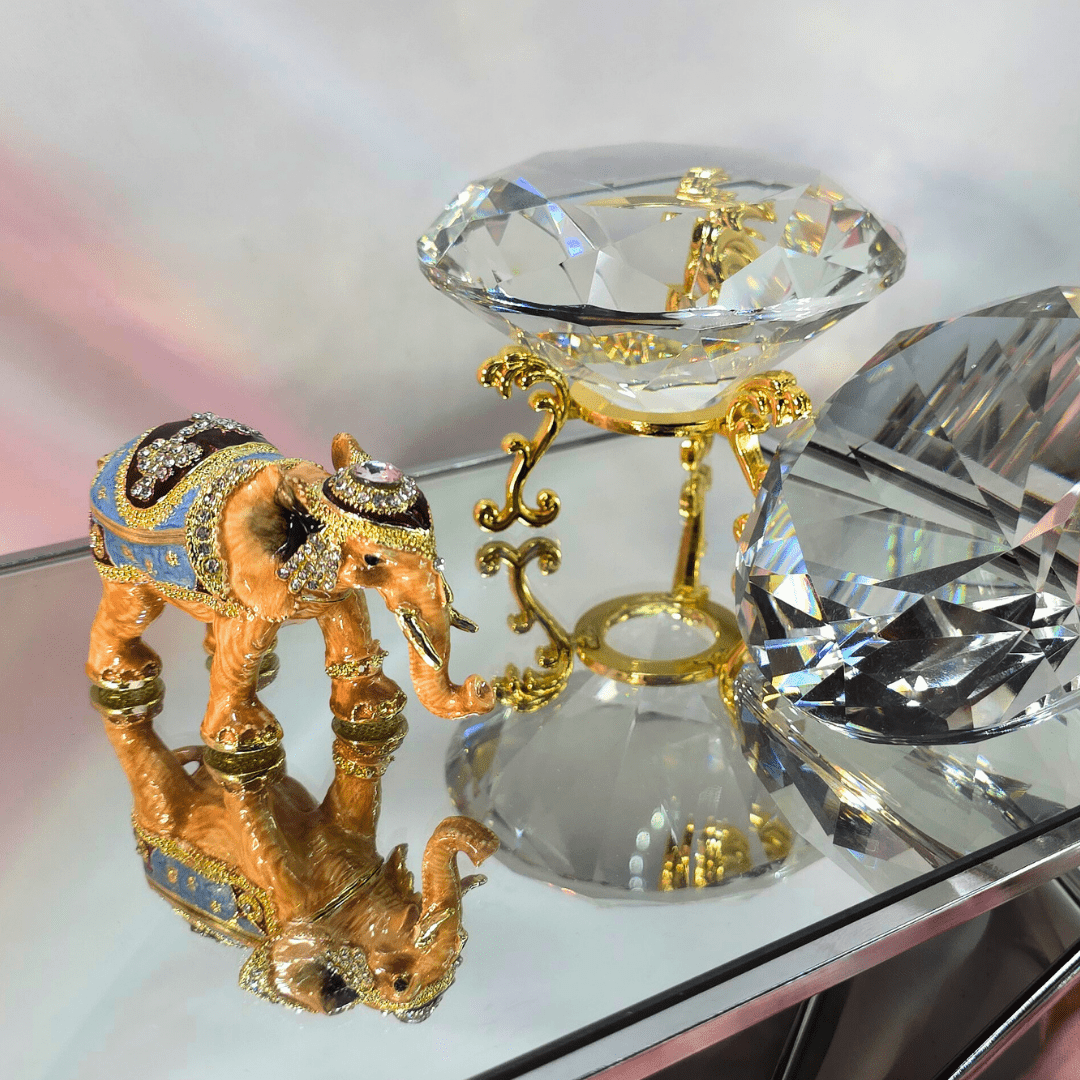 Majestic Royal Elephant Trinket Box - Lumina Luxe - Jewelry Box - Coastal Charm Creators