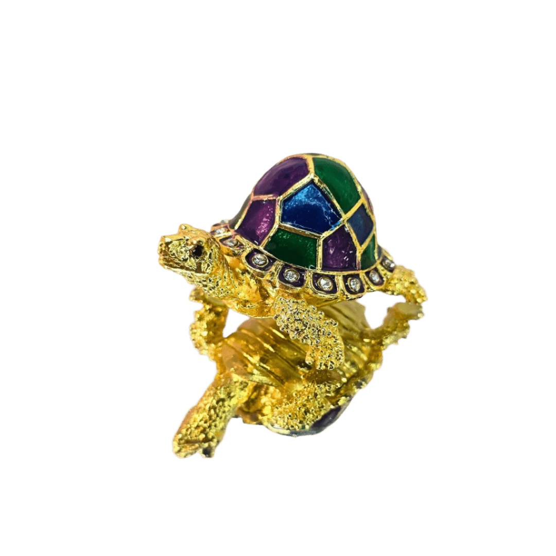 Majestic Tortoise Trinket Box - Lumina Luxe - Jewelry Box - Coastal Charm Creators