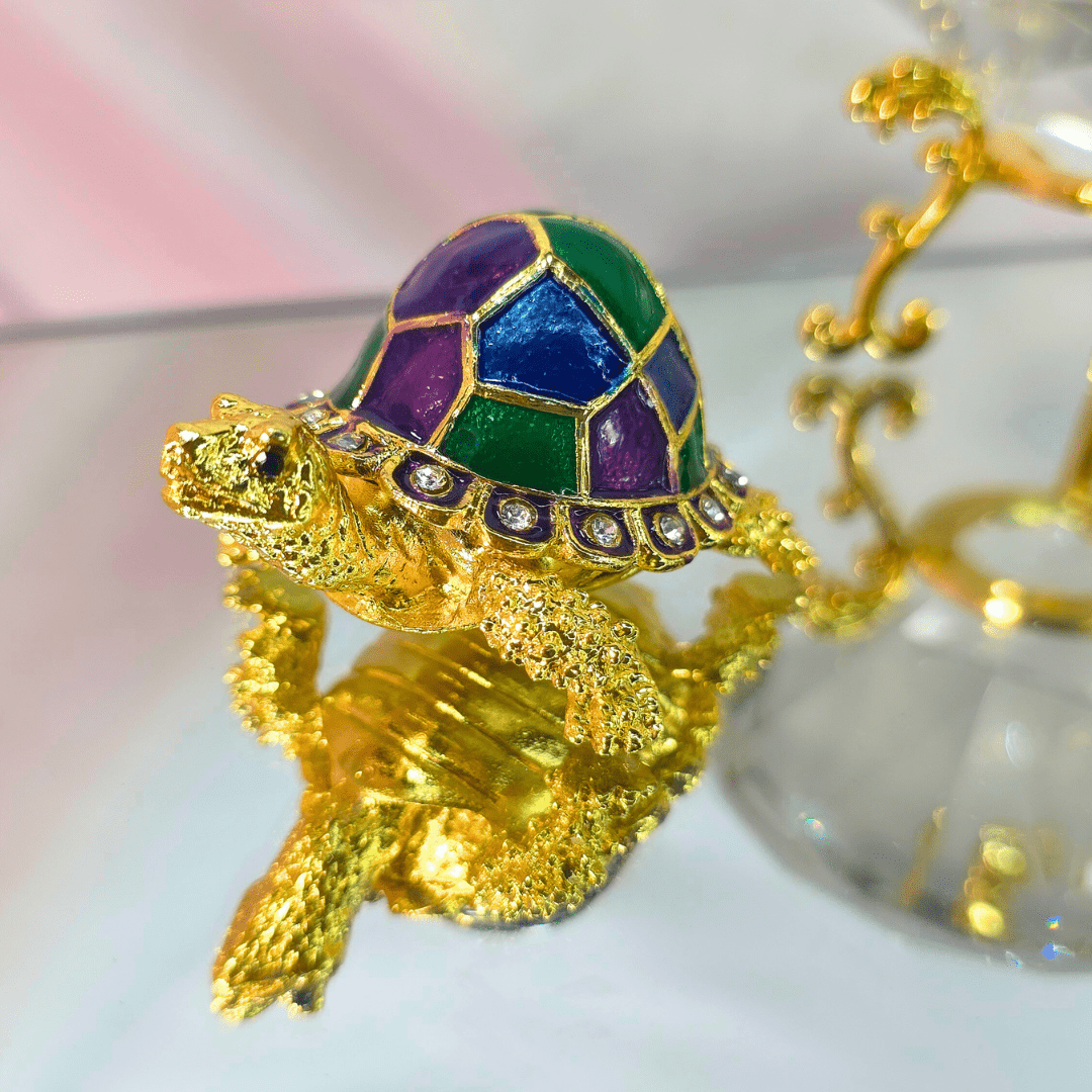 Majestic Tortoise Trinket Box - Lumina Luxe - Jewelry Box - Coastal Charm Creators