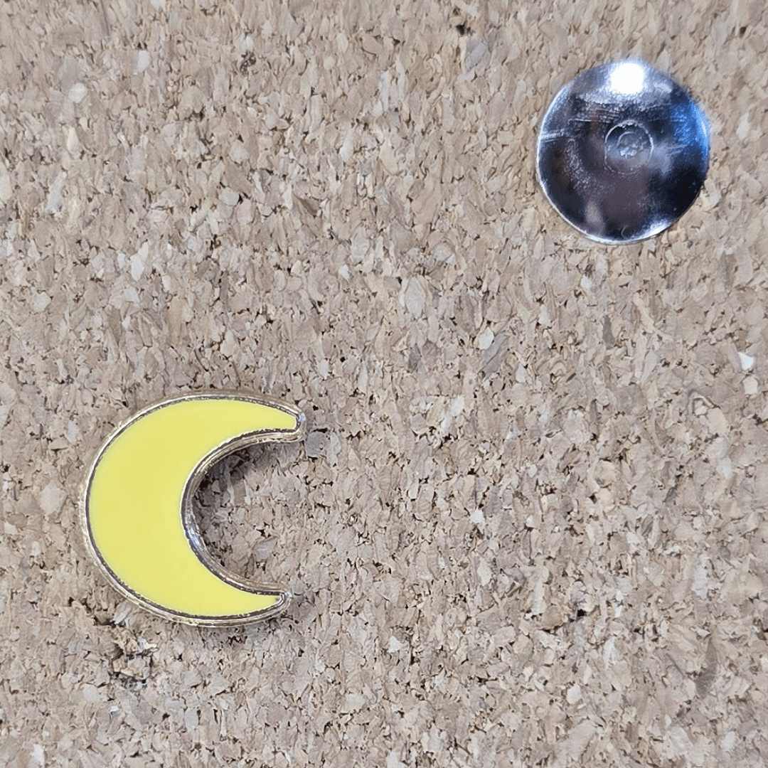 Micro Moon Pin - Glitz & Gleam - Brooches - Coastal Charm Creators