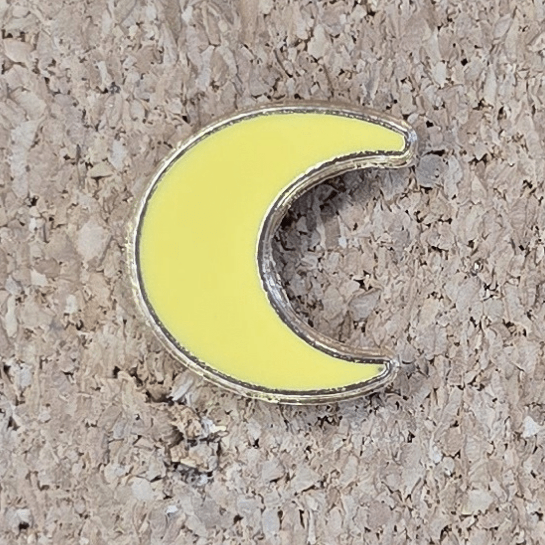 Micro Moon Pin - Glitz & Gleam - Brooches - Coastal Charm Creators