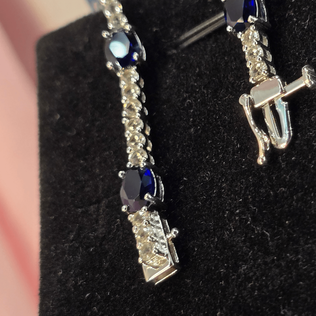 Midnight Sapphire Elegance Bracelet - Silver Signature - Bracelet - Coastal Charm Creators