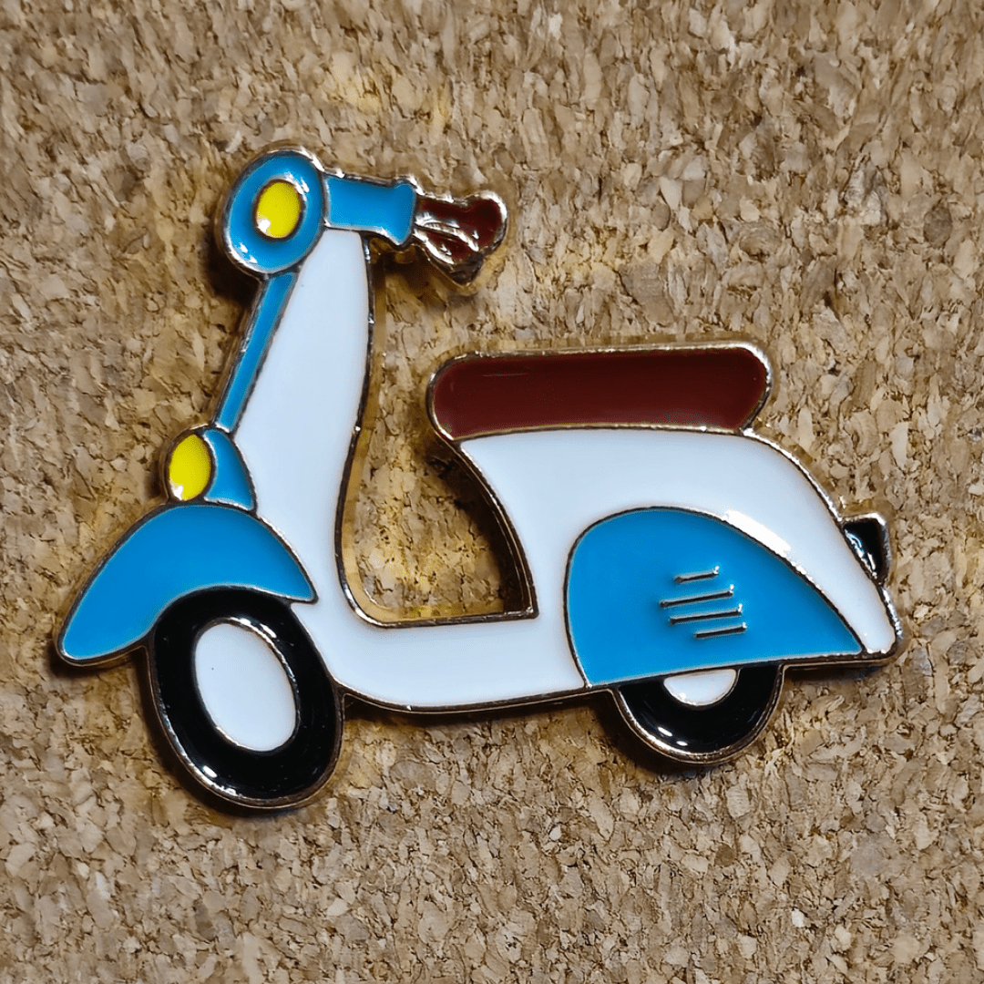 Moped Pin - Glitz & Gleam - Brooches - Coastal Charm Creators