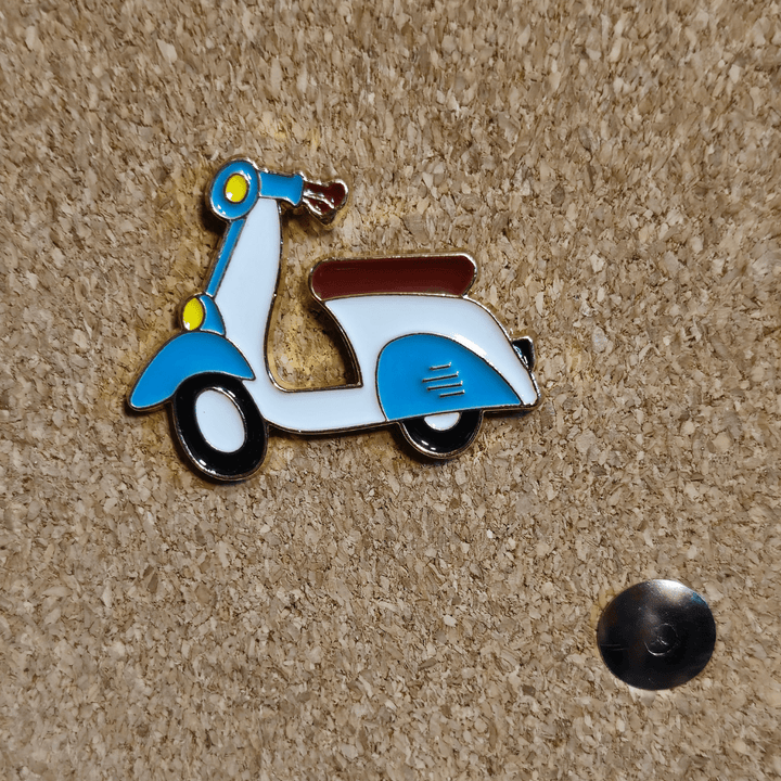 Moped Pin - Glitz & Gleam - Brooches - Coastal Charm Creators