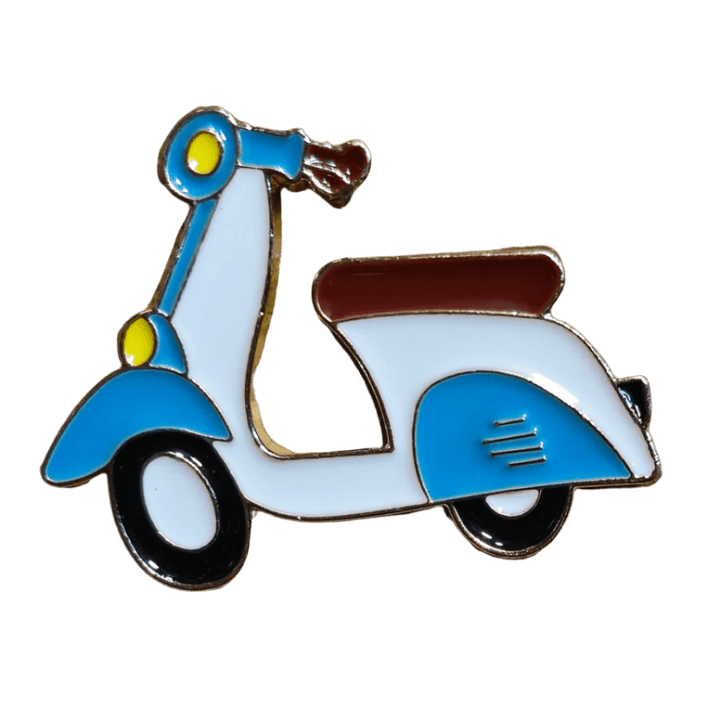 Moped Pin - Glitz & Gleam - Brooches - Coastal Charm Creators