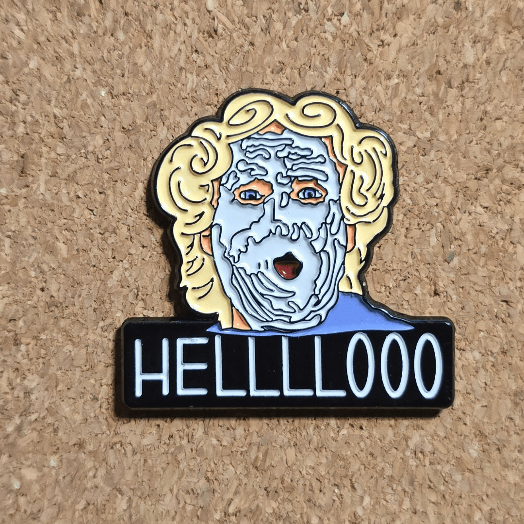 Mrs. Doubtfire's HELLLLOOO Pin - Glitz & Gleam - Brooches - Coastal Charm Creators